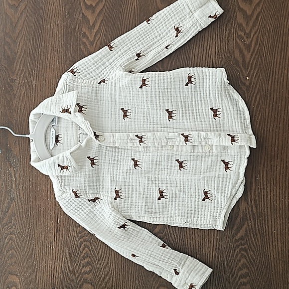Janie and Jack Other - Janie and Jack- toddler button up shirt, horse print, 18-24 Months